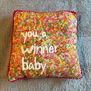 Colorful Sprinkle Decorative Pillow